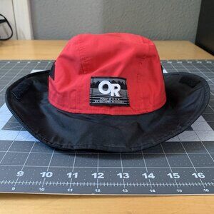 Outdoor Research Seattle Sombrero Hat Mens Medium Gore-Tex Red Black Gorpcore